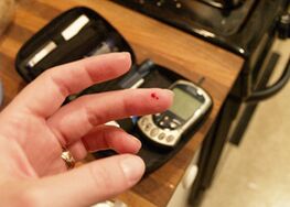 Esame di sangue per glucosio - diagnosi rapida del diabete mellito